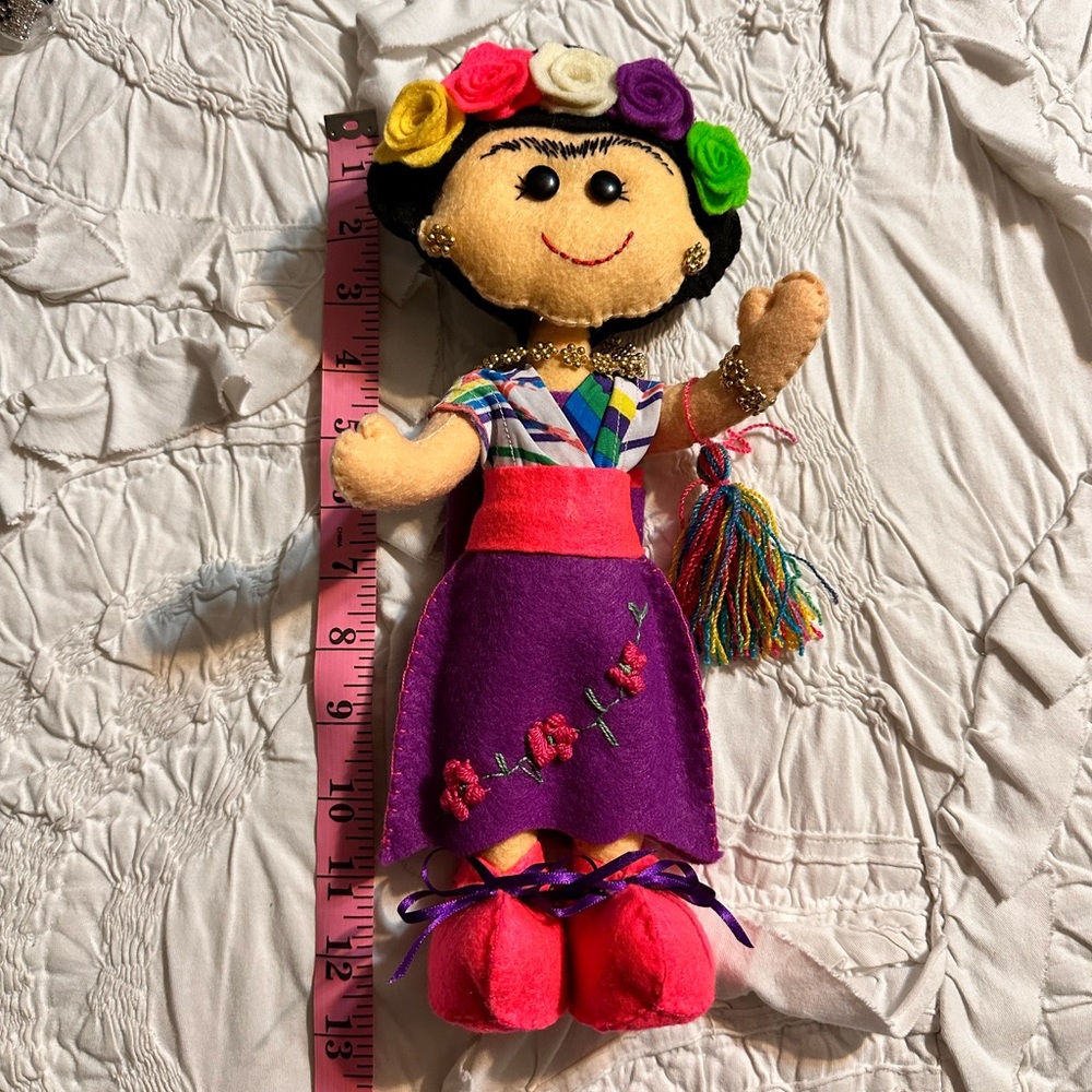 Frida Kahlo handmade doll 💗 - Picture 4 of 7
